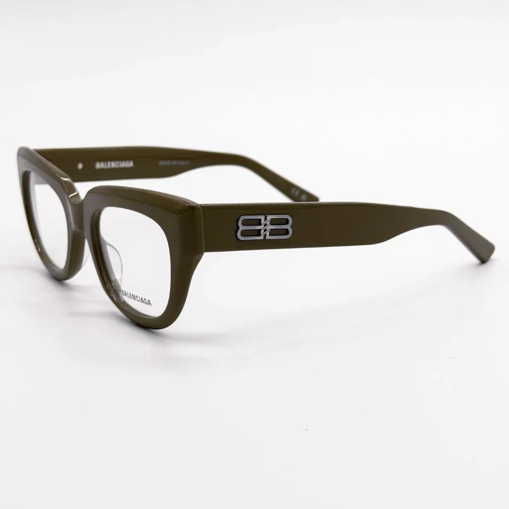 NEW BALENCIAGA BB0239O 004 BROWN CAT EYE WOMEN EYEGLASSES